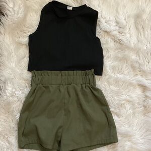 SHEIN Classic Black Sleeveless Crop Top